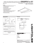 Lightolier CDS2GPF217 User's Manual