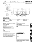 Lightolier PE4M1675 User's Manual
