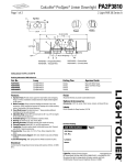 Lightolier PA2P3810 User's Manual