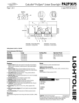 Lightolier PA2P3075 User's Manual