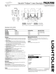 Lightolier PA2A7050 User's Manual