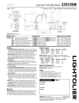 Lightolier C7E17OW User's Manual