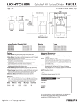 Lightolier Calculite HID Surface Cylinder CACEX User's Manual