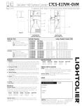 Lightolier C7CS-E17VM-OVM User's Manual