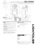 Lightolier C6CS-C6T6VM User's Manual