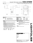 Lightolier C4CS-C4T4HW User's Manual