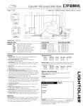 Lightolier C7P38MHL User's Manual