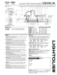 Lightolier C7E17FL-PL User's Manual