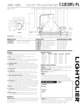 Lightolier C12E28FL-PL User's Manual