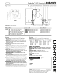 Lightolier C9E28VN User's Manual