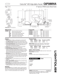 Lightolier C6P38MHA User's Manual