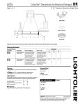 Lightolier Calculite Decorative Architectural Designs DR User's Manual