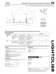 Lightolier Calculite Decorative Architectural Designs DD User's Manual