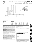 Lightolier C6A120 User's Manual