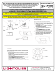 Lightolier C4X4MR User's Manual
