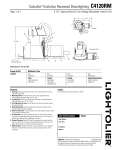 Lightolier C4120RM User's Manual