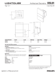 Lightolier DSL01 User's Manual