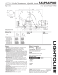 Lightolier AA7/PAA7P38D User's Manual