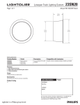 Lightolier 23SN20 User's Manual