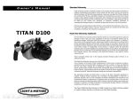 Light & Motion TITAN D100 User's Manual
