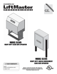 LiftMaster SL585 User's Manual