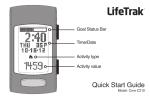 LifeTrak Core C210 Quick Start Guide