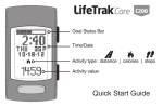 LifeTrak Core C200 Quick Start Guide