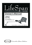 LifeSpan RW1000 User's Manual