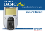 Lifescan One Touch Basic Plus Diabetes Monitoring System User's Manual