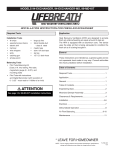 Lifebreath 94-EXCHANGER User's Manual