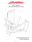 Life Fitness Pro 2 Series PSSLPSE User's Manual