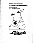 Life Fitness Lifecycle Aerobic Trainer 6000 User's Manual