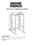 Life Fitness Heavy Duty Power Rack User's Manual