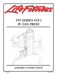 Life Fitness FIT 3 User's Manual