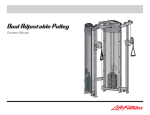 Life Fitness Dual Adjustable Pulley User's Manual