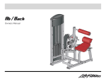 Life Fitness Ab/Back Machine User's Manual
