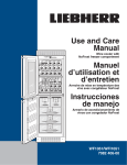 Liebherr WFI1051 User's Manual