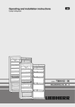 Liebherr Ice Maker 120309 7084442 - 00 User's Manual