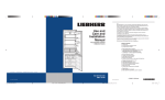 Liebherr HC1001 User's Manual