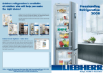 Liebherr Freestanding Refrigerator User's Manual