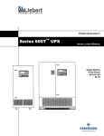 Liebert Series 600T User's Manual