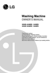 LG WD(M)-14105FD User's Manual