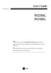 LG W2286L User's Manual