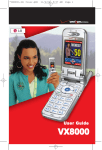 LG VX8000 User's Manual