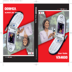 LG VX4600 User's Manual