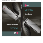 LG VX3100A User's Manual