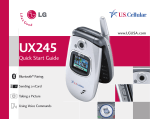 LG UX245 User's Manual
