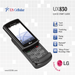 LG UX 830 User's Manual