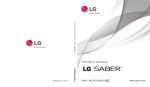 LG SABER UN200 User's Manual