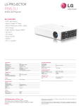 LG PB63U Specification Sheet